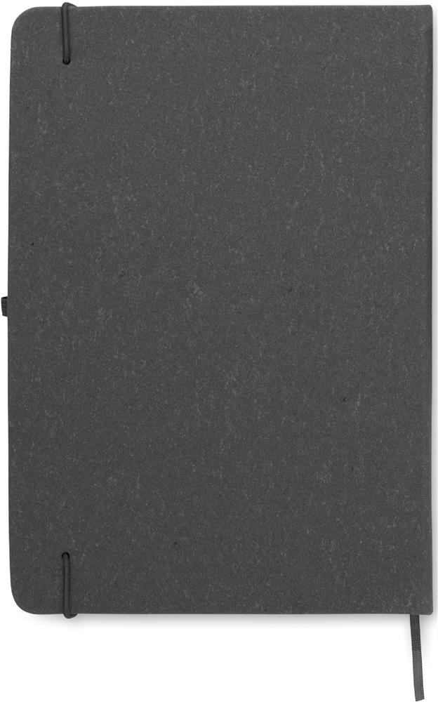 Coffret carnet A5 cuir recyclé personnalisé ELEGANOTE, carnet dos