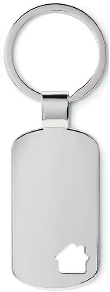 Porte-clés métal maison personnalisé HOUSE KEY, dos