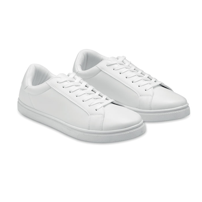 Baskets PU blanches taille 44 personnalisées BLANCOS