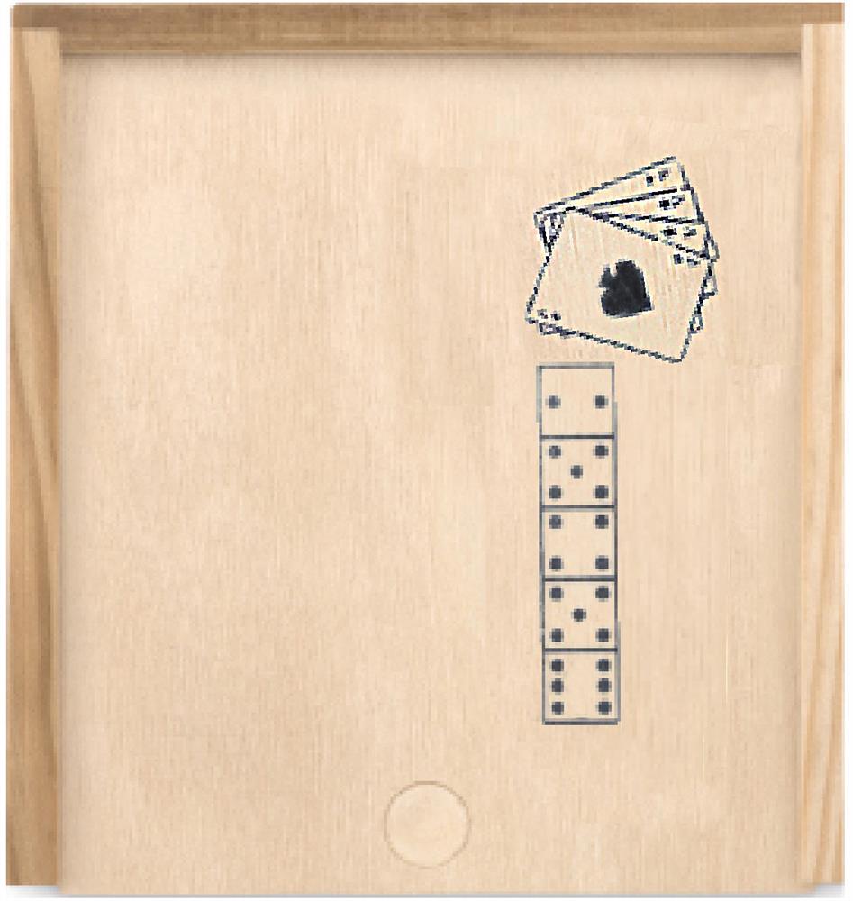 Cartes à jouer et dés personnalisés LAS VEGAS, dessus