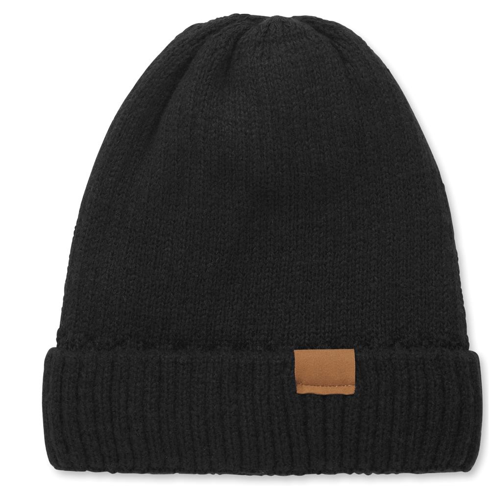 Bonnet doublé polaire à revers personnalisé PUNTOS, devant
