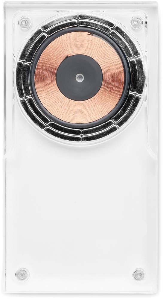 Chargeur sans fil 15 W acrylique personnalisé CRYL, support côté 2