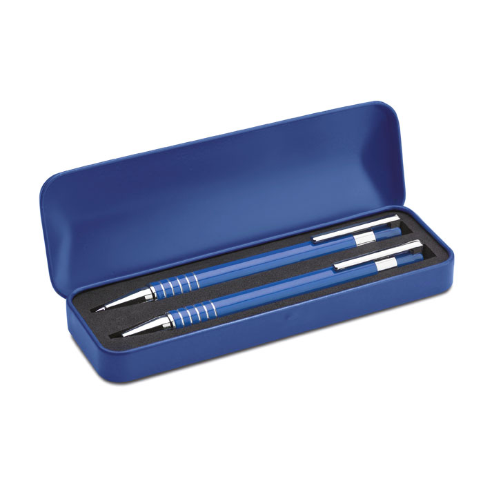 Parure stylo et porte-mine aluminium personnalisée ALUCOLOR