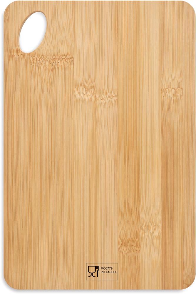 Grande planche à découper bambou personnalisée BEMGA LARGE, côté 2