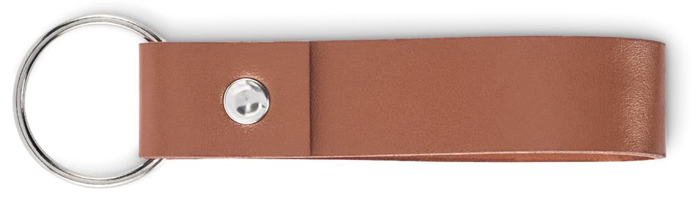 Porte-clés boucle simili-cuir personnalisé STROKEY, côté 2