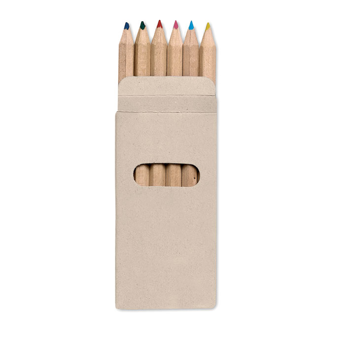 Crayons de couleur boîte de 6 personnalisés ABIGAIL