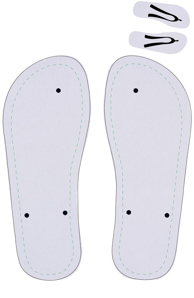 Tongs sublimées 44-46 personnalisées DO MEL, chaussons