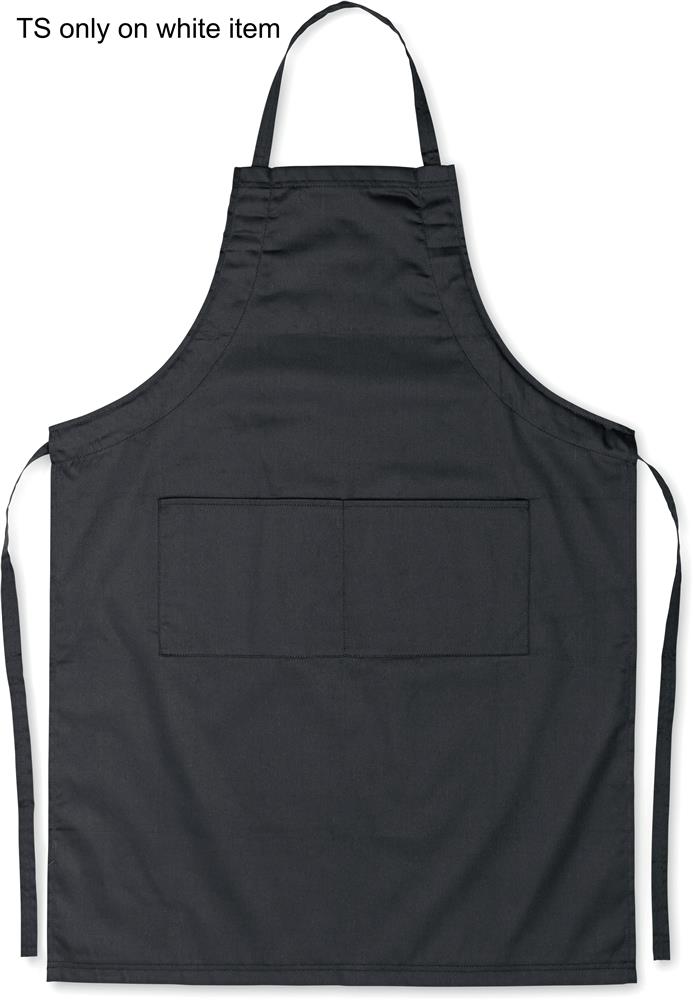Tablier réglable 190 g/m² personnalisé FITTED KITAB GRANADA, devant au-dessus de la poche
