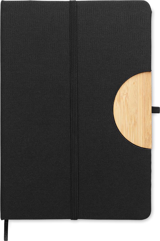 Carnet A5 RPET support téléphone personnalisé BLAMA, devant