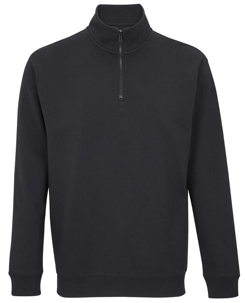 Sweat col camionneur zippé personnalisé CONRAD, côté cœur