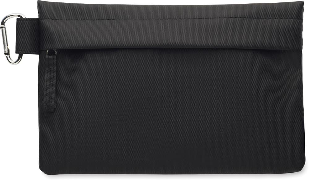 Pochette organisateur RPET 600D personnalisée CARRY, devant
