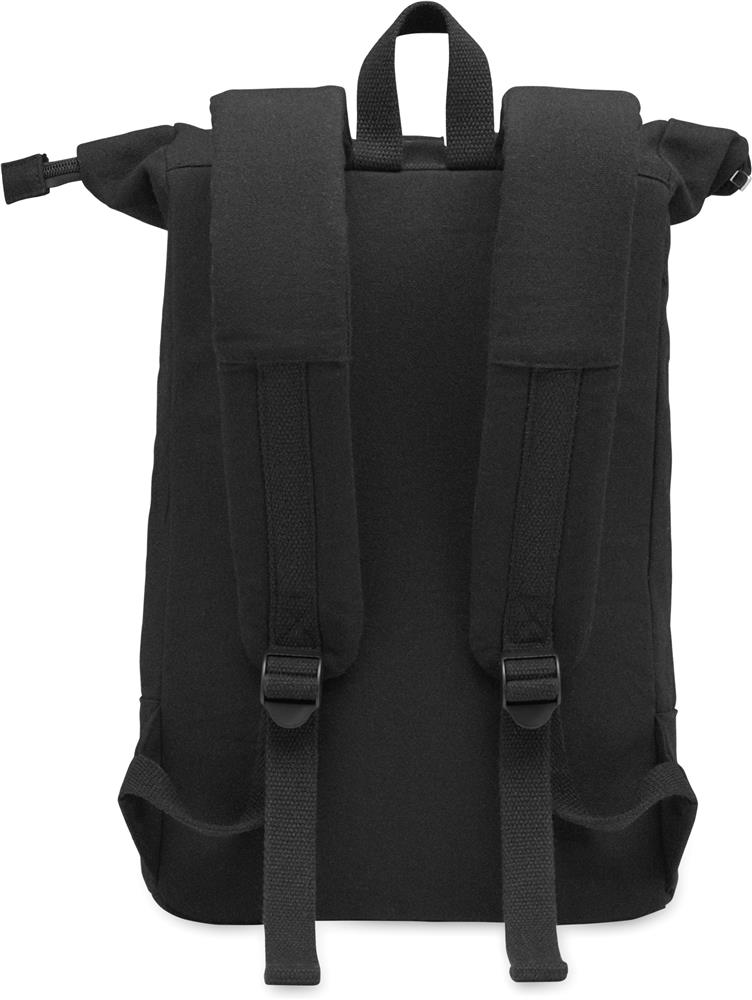 Sac à dos coton recyclé 340 g/m² personnalisé KOPER ROLL, épaule sangle droite