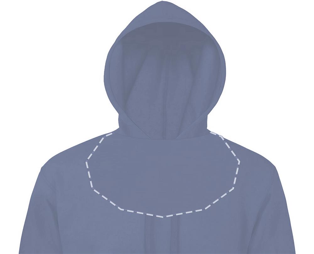 Sweat à capuche coton bio personnalisé STELLAR, intérieur