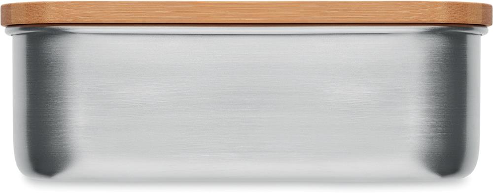 Lunch box inox 600 ml personnalisée SAVANNA, côté 1