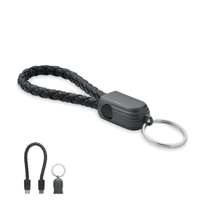 Porte-clés câble USB-C 60 W personnalisé FAULETI LOOP