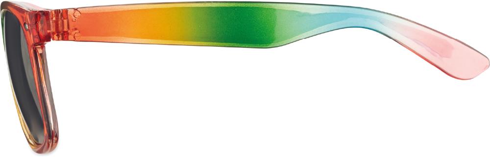 Lunettes de soleil arc-en-ciel UV400 personnalisées BOREA, pied gauche