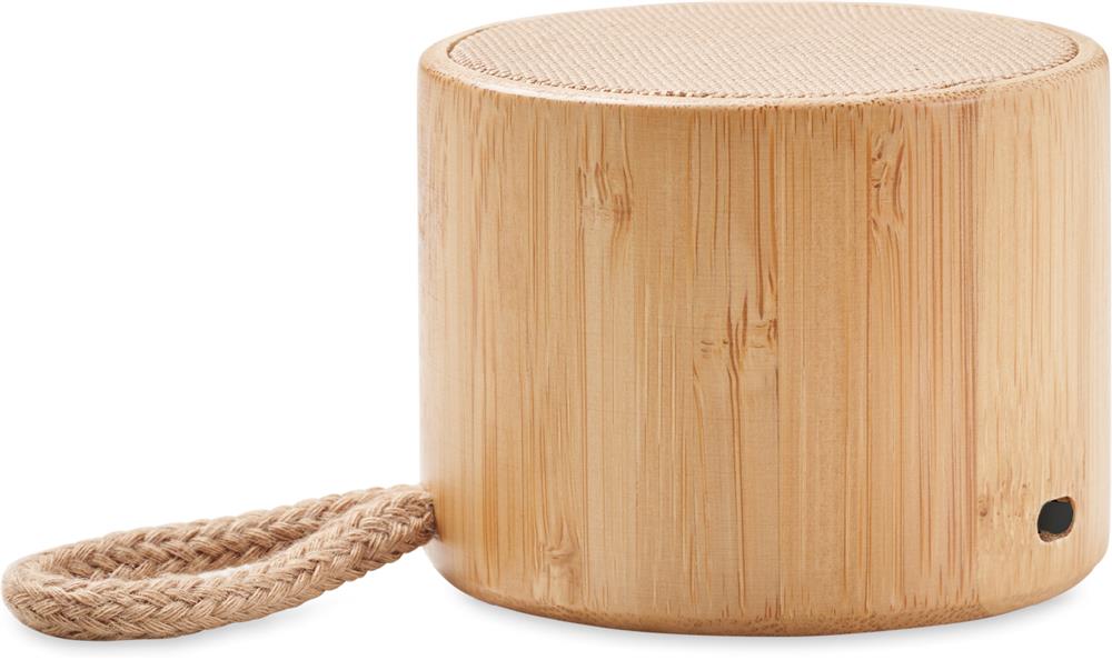 Enceinte bambou 3 W personnalisée COOL, côté 1
