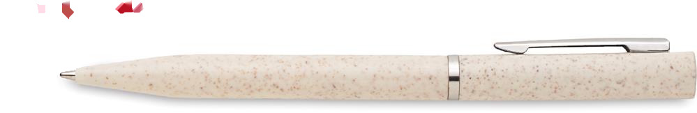 Parure stylos paille de blé personnalisée PEAT, corps (tampographie)