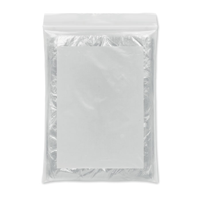 Poncho de secours pliable personnalisé SPRINKLE, Transparent