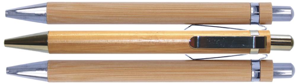 Stylo bille bambou FSC personnalisé SUMATRA, tour complet