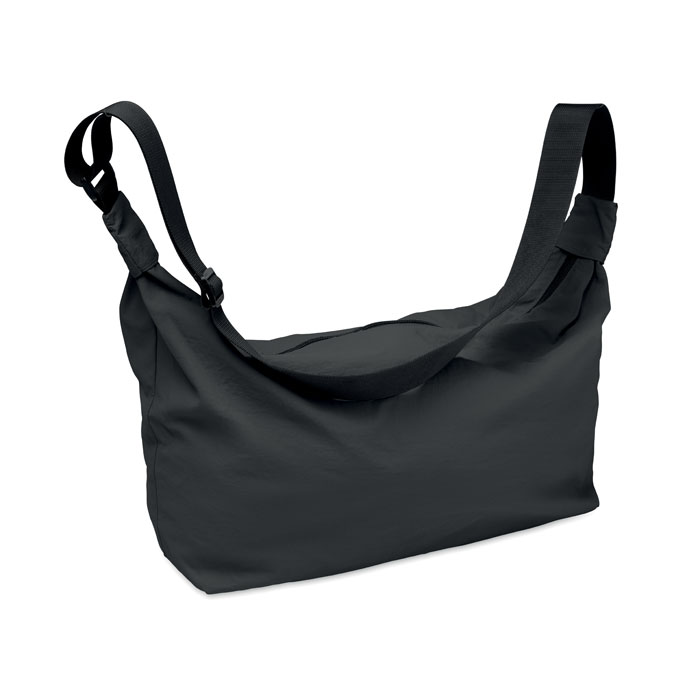 Sac bandoulière nylon hydrofuge personnalisé SLING, Noir