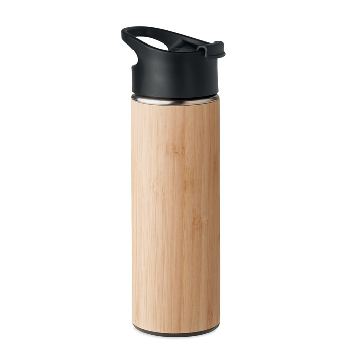 Bouteille isotherme bambou 450 ml personnalisée NANDA