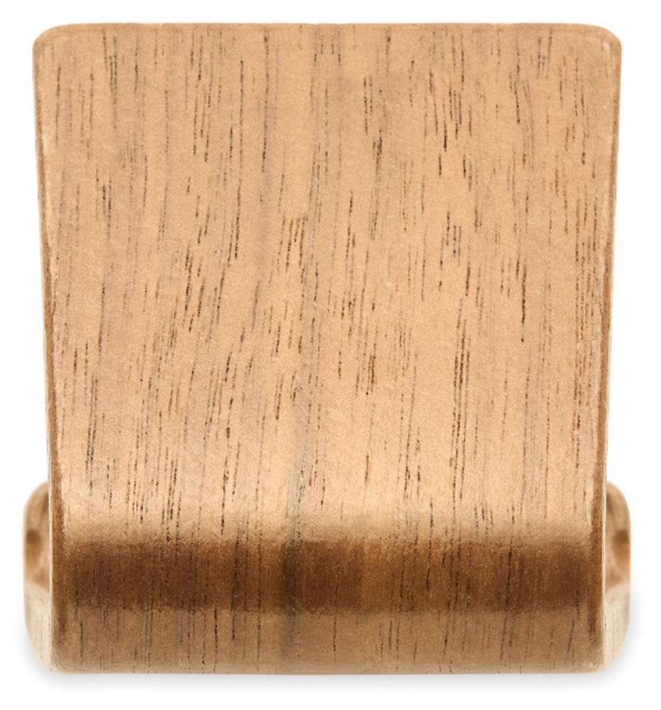 Support téléphone bois de noyer personnalisé HOLD, côté 1