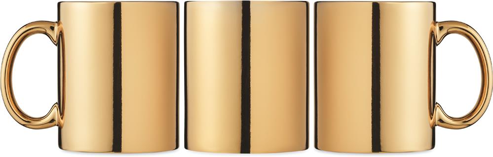 Mug céramique métallisé 300 ml personnalisé HOLLY, tour complet