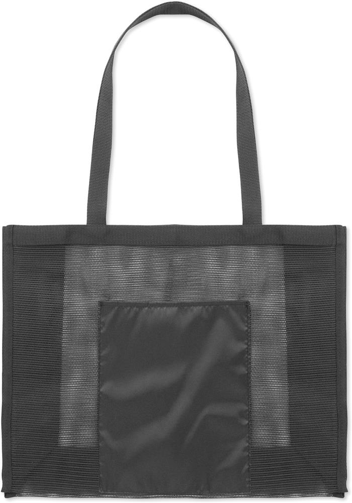 Tote bag maille RPET 20 L personnalisé LIMP, devant poche