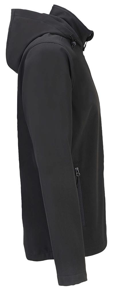 Softshell à capuche homme personnalisée RACE HOODED MEN, manche droite
