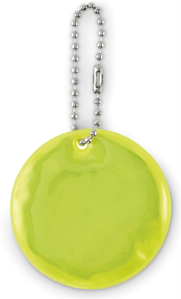 Porte-clés rond réfléchissant PVC personnalisé GRIN, côté 1