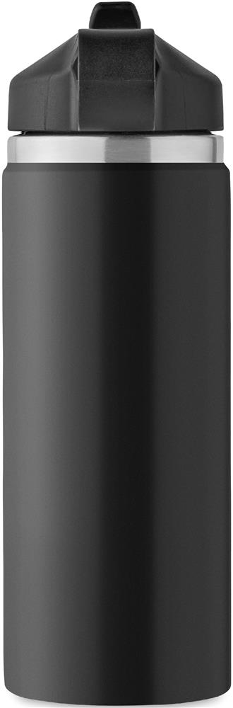 Bouteille paille inox recyclé 500 ml personnalisée IVALO, dos