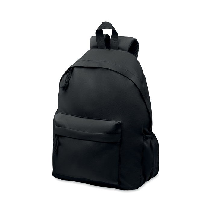 Sac à dos polyester RPET 600D personnalisé BAPAL+, Noir