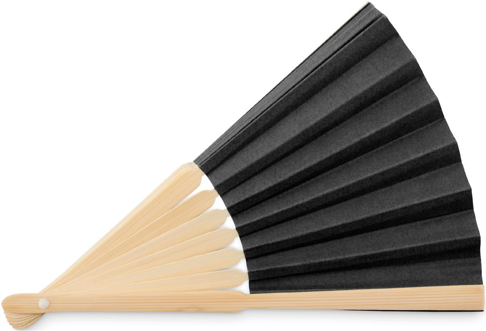 Éventail bambou et papier personnalisé FANNY PAPER, devant (gravure laser) 2