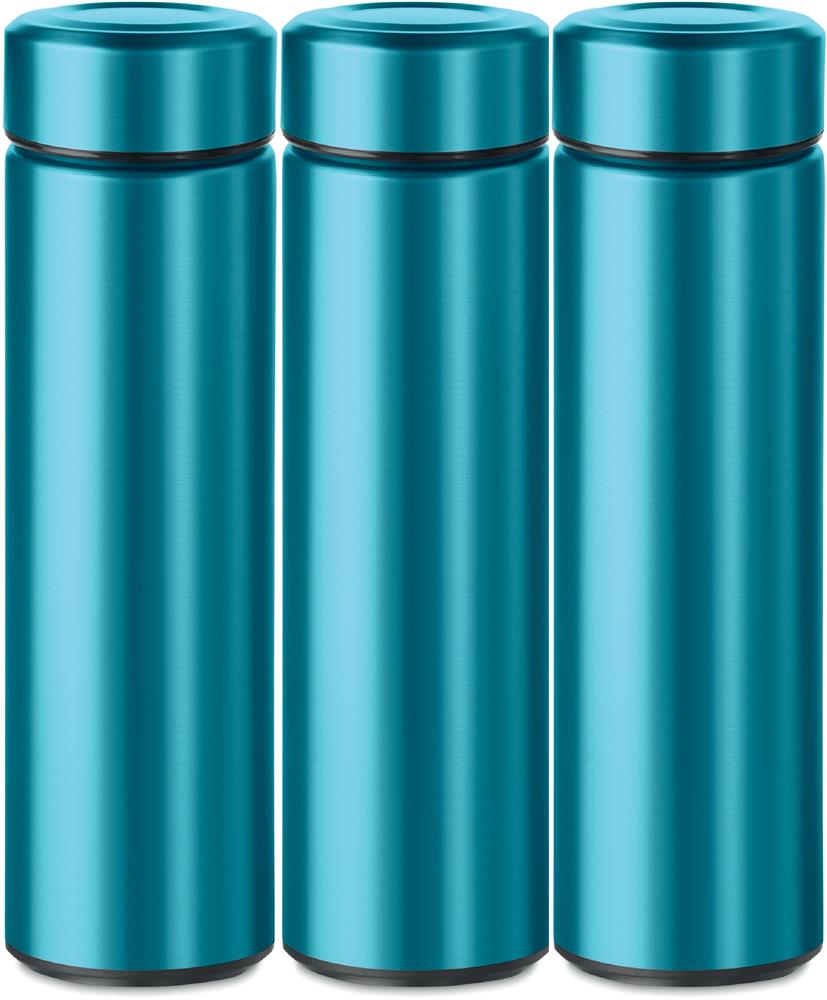 Gourde isotherme inox 425 ml personnalisée PATAGO, tour complet (étiquette numérique)