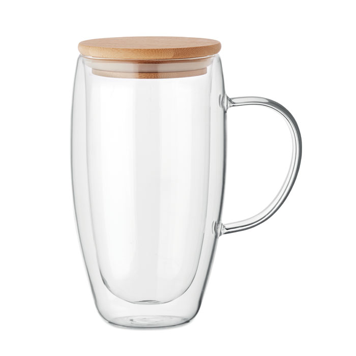 Mug verre double paroi 450 ml personnalisé TEROL