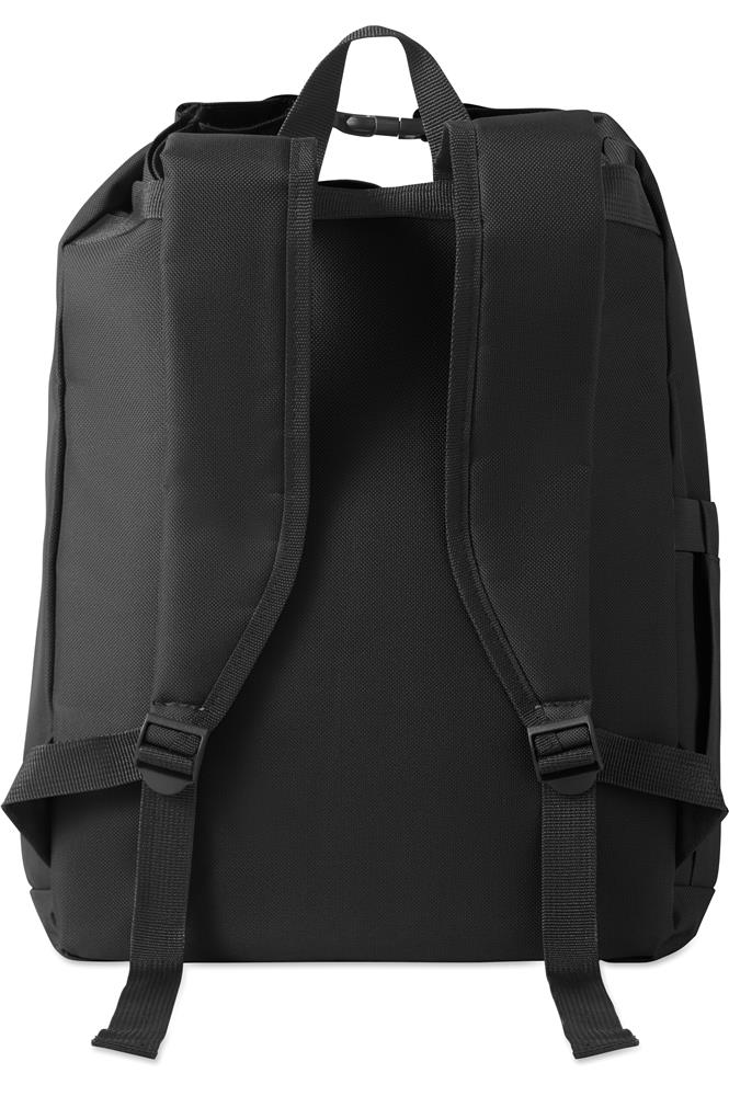 Sac à dos enroulable 15 pouces RPET personnalisé UNITON, épaule sangle droite