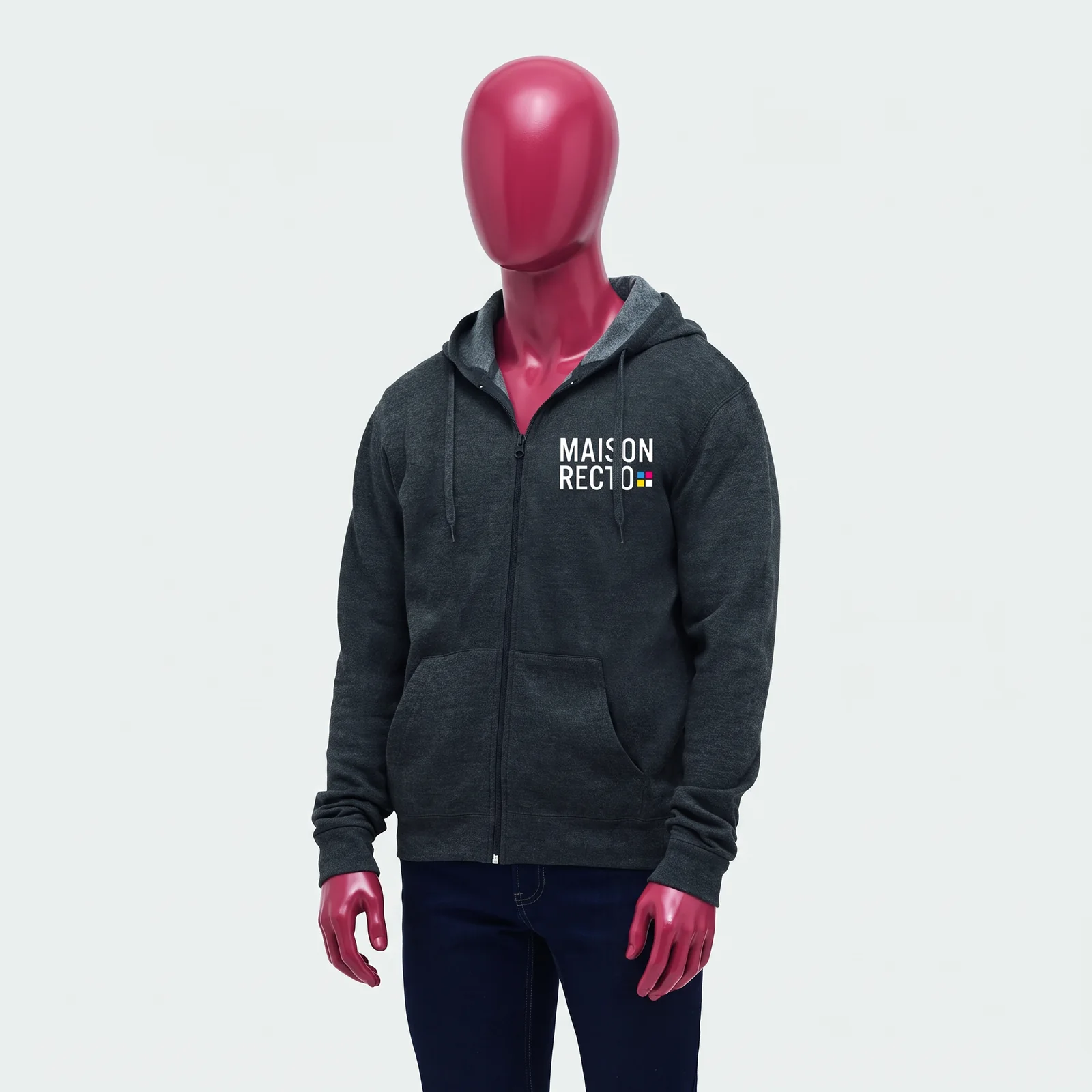 Sweat zippé à capuche 260 g/m² personnalisé STONE