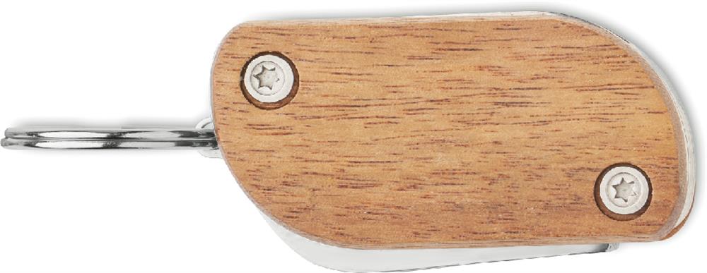 Couteau multifonction bois avec LED personnalisé WODYCUT, côté 2