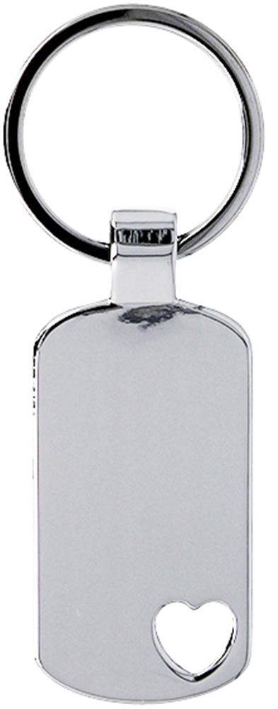 Porte-clés métal cœur personnalisé CORAZON, dos