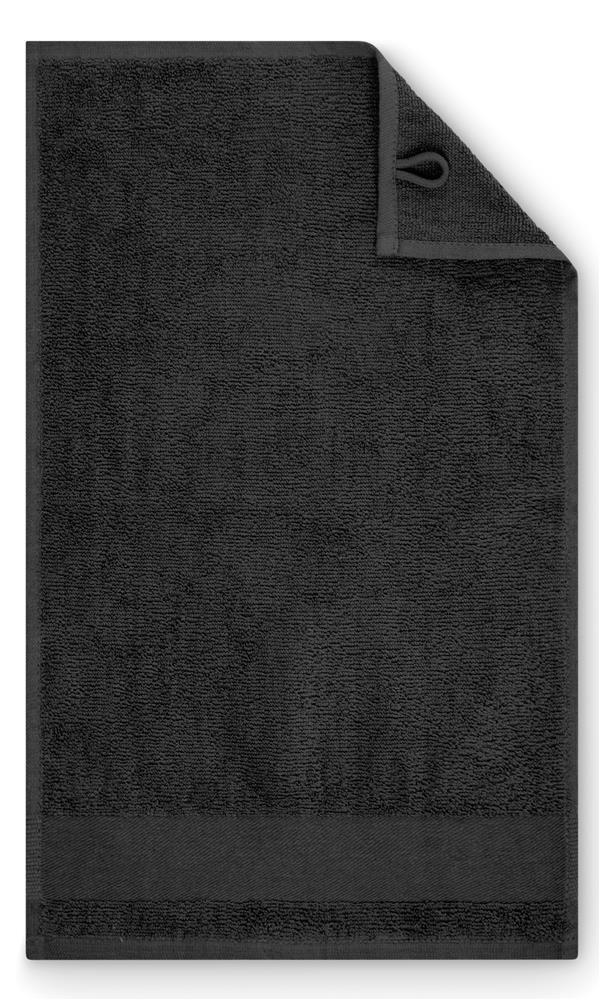 Serviette invité coton 30x50 cm personnalisée ISLAND 30, bande (sérigraphie)