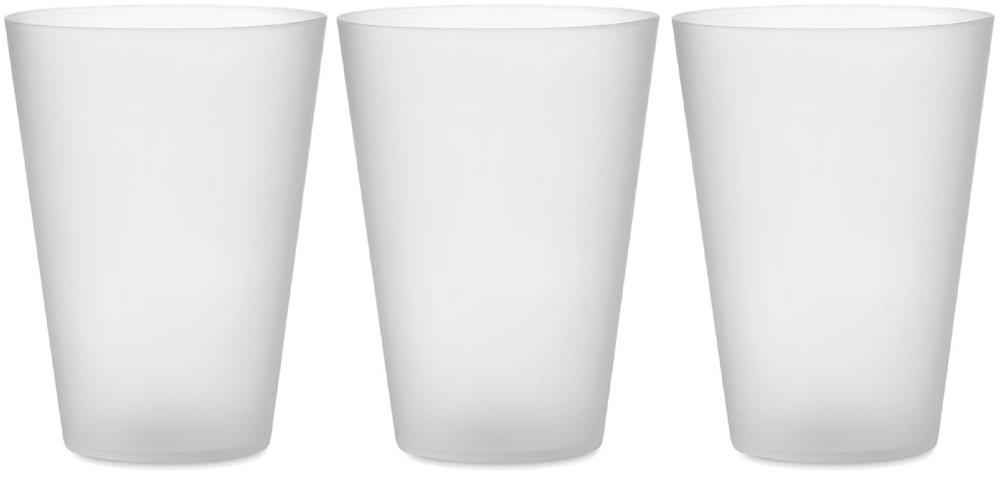 Gobelet réutilisable 300 ml personnalisé FESTA, tour complet (sérigraphie circulaire)