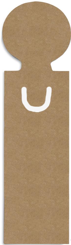 Marque-page ampoule carton recyclé personnalisé IDEA, dos bas