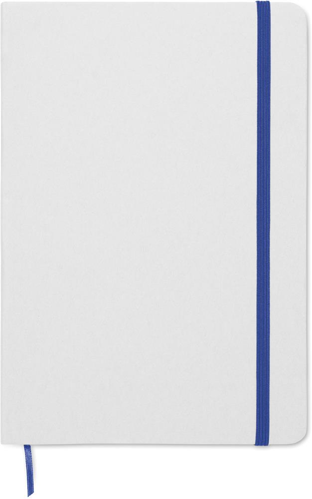 Carnet A5 briques de lait recyclées personnalisé ROUTE WHITE, devant (impression numérique)