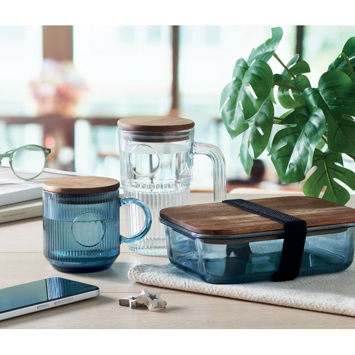 Mug verre strié 300 ml personnalisé VITRIO MUG