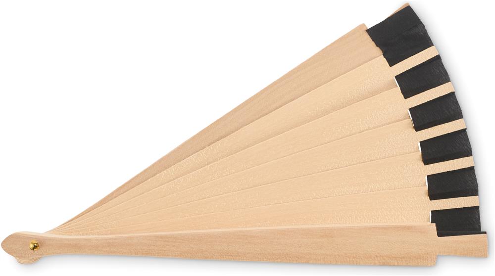 Éventail en bois FSC personnalisé WOODFAN, dos