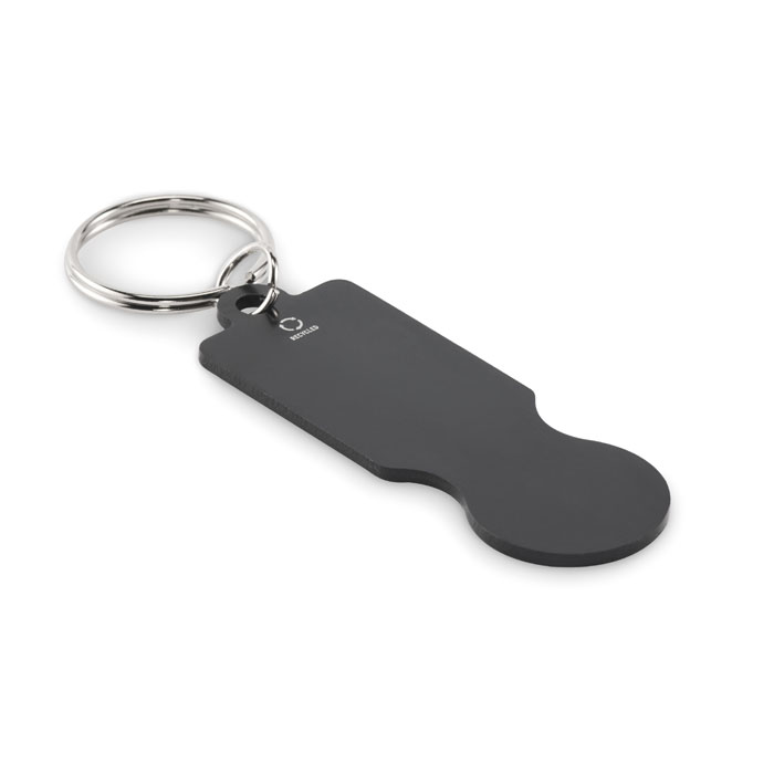 Porte-clés jeton aluminium recyclé personnalisé TOKLEY