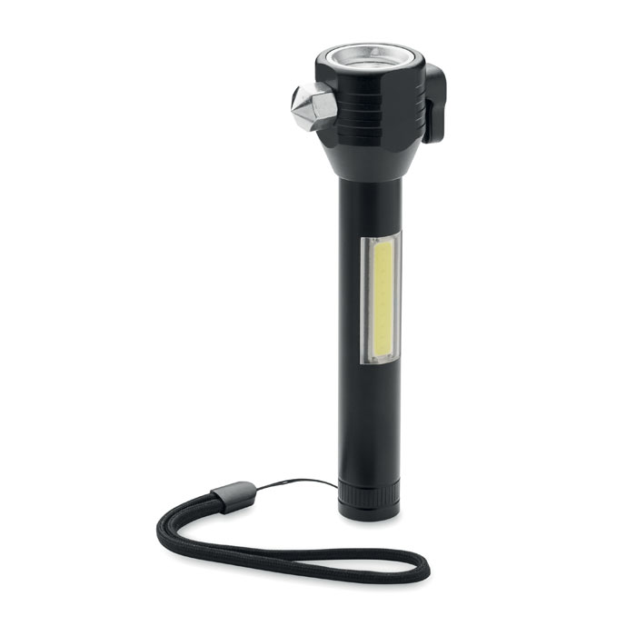 Marteau d'urgence 3 en 1 aluminium personnalisé HAMALUZ, Noir