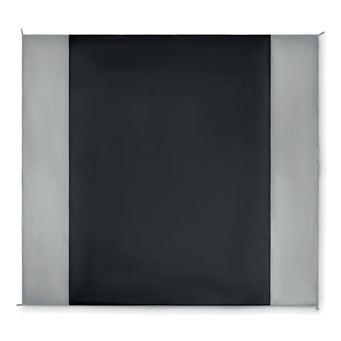 Tapis de plage 200 x 210 cm personnalisé NOSAND, Noir