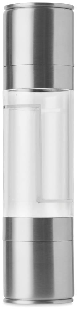 Moulin sel et poivre 2 en 1 inox personnalisé MOLIN, côté 1